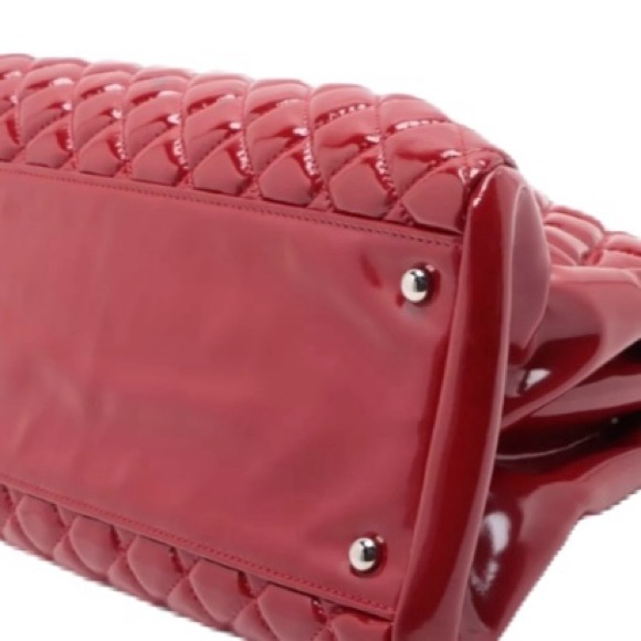 Chanel Red Mademoiselle Bowler bag - large - Picture 3 of 10